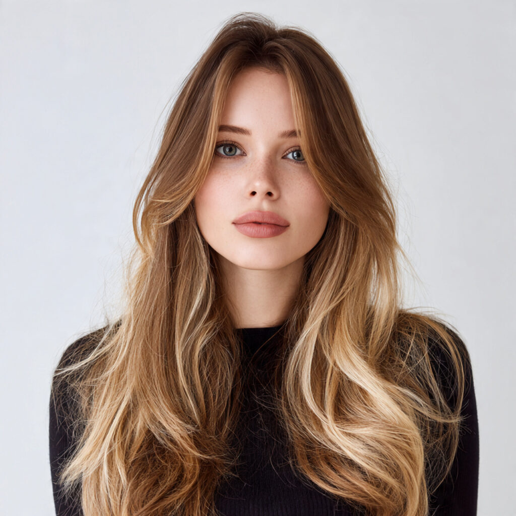 Mocha Blonde Melting Hair Color Ideas