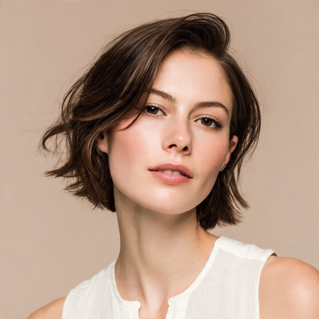 Short Hair Ideas with Side Part for Women