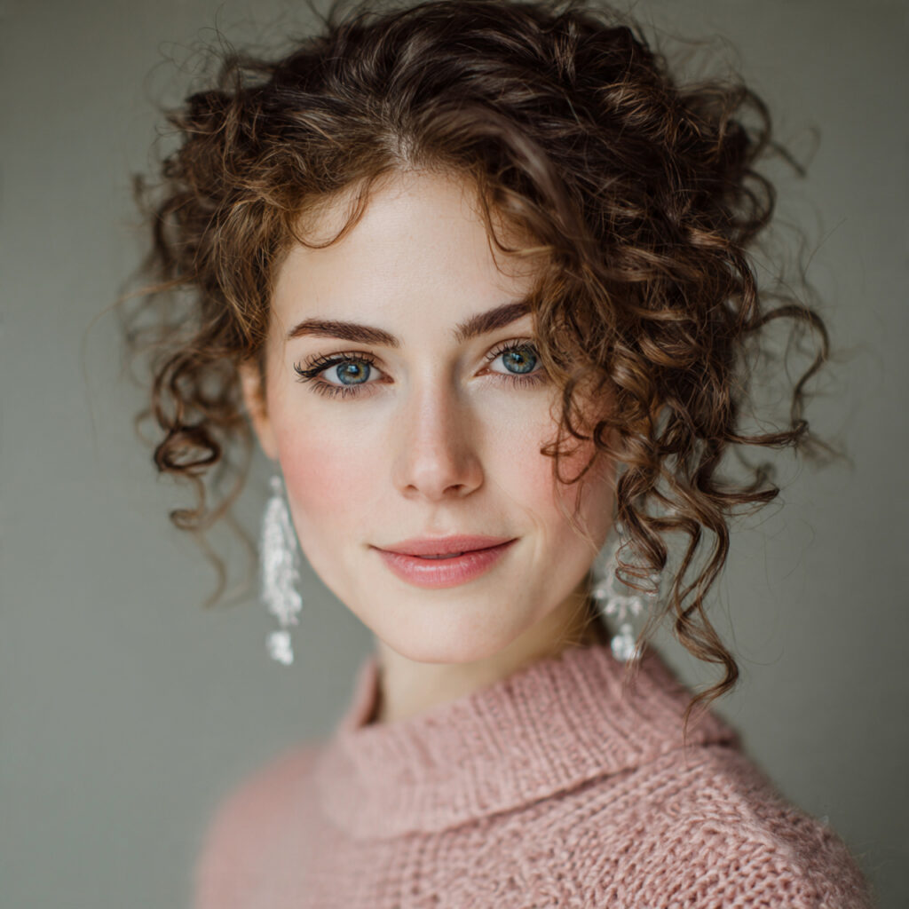 Soft Curl Winter Hair Idea