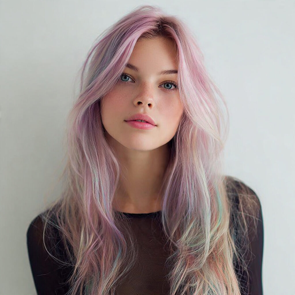 Subtle Pastel Melting Hair Color Ideas