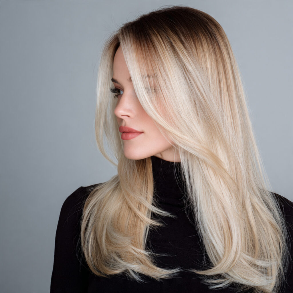 Subtle Winter Ombre Hair Idea