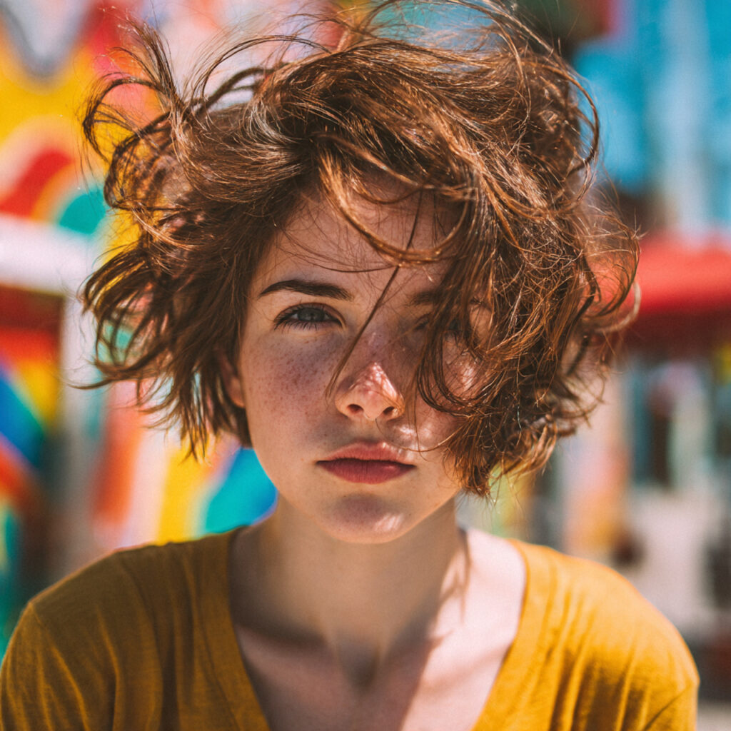Tousled Short Hair Ideas for Women