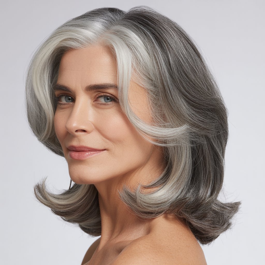 25 Elegant Hair Colors for Gray Hair Ideas for Timeless Beauty 1 Hair Colors for Gray Hair
