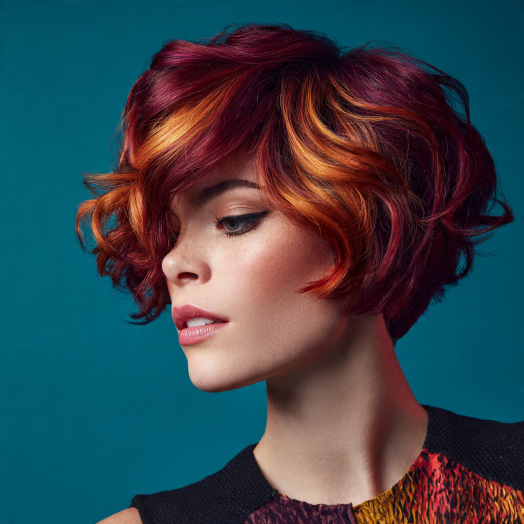 Statement Layered Medium Hair Aesthetic Ideas