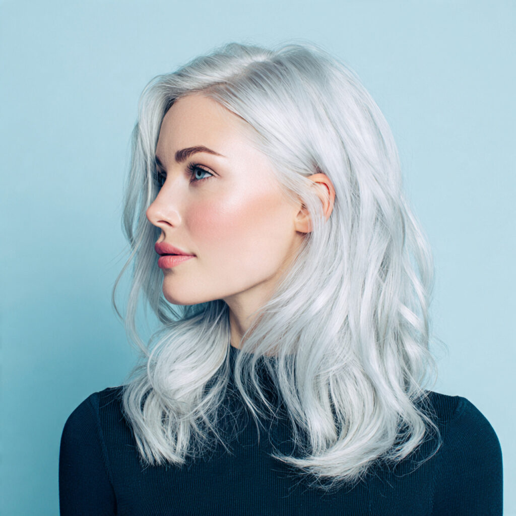 25 Elegant Hair Colors for Gray Hair Ideas for Timeless Beauty 12 Icy Gray Blonde Ideas