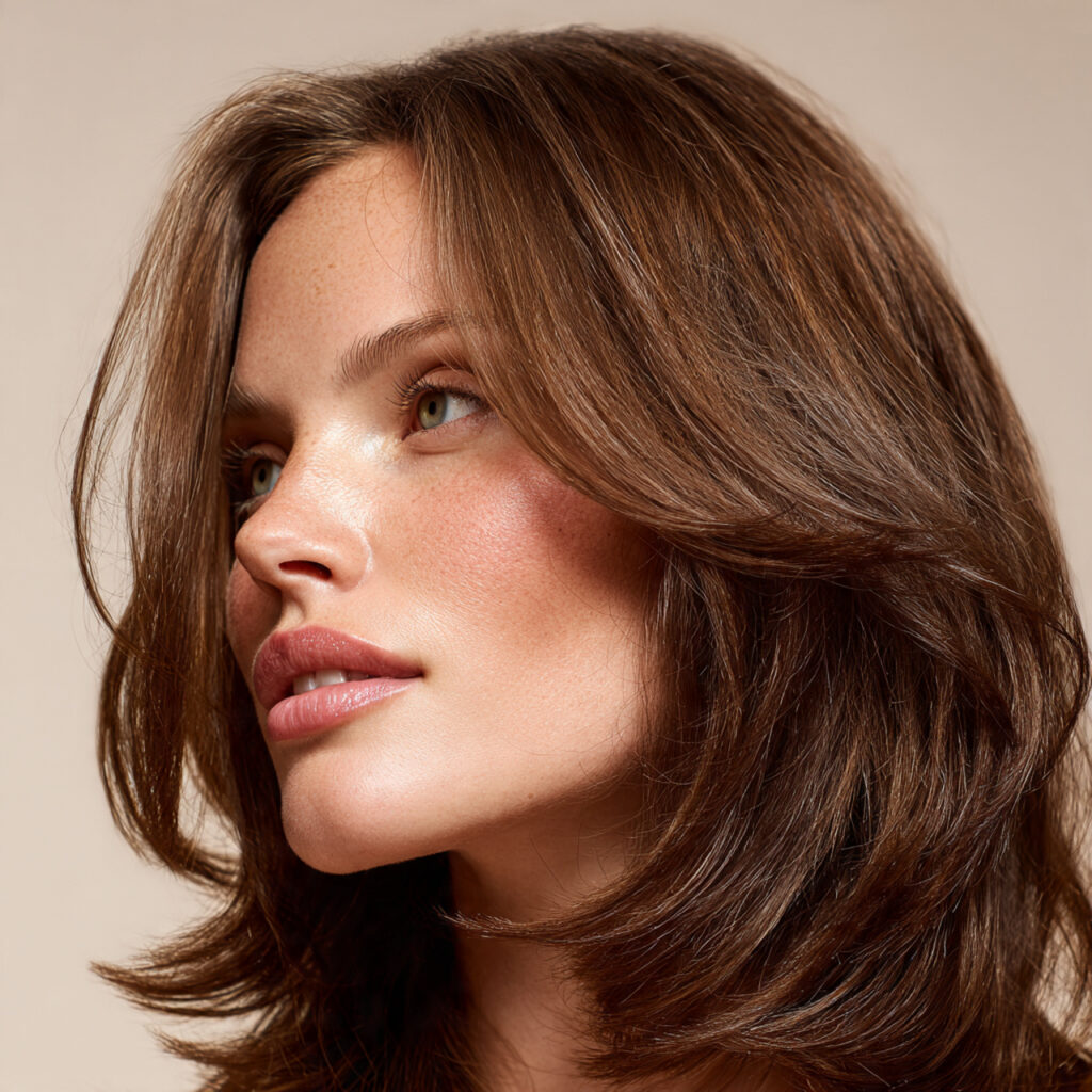 Face-Framing Medium Length Hairstyle Ideas