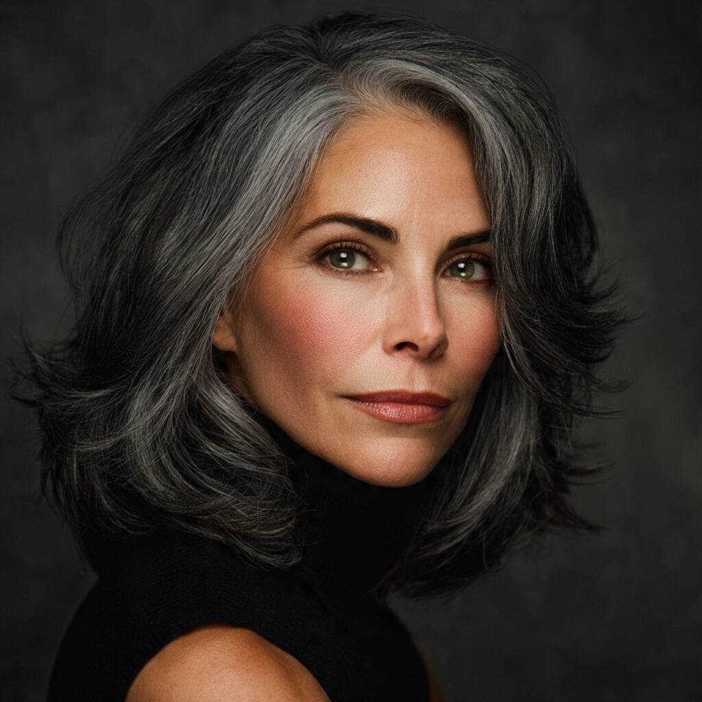 25 Elegant Hair Colors for Gray Hair Ideas for Timeless Beauty 9 Charcoal Gray Hair Ideas