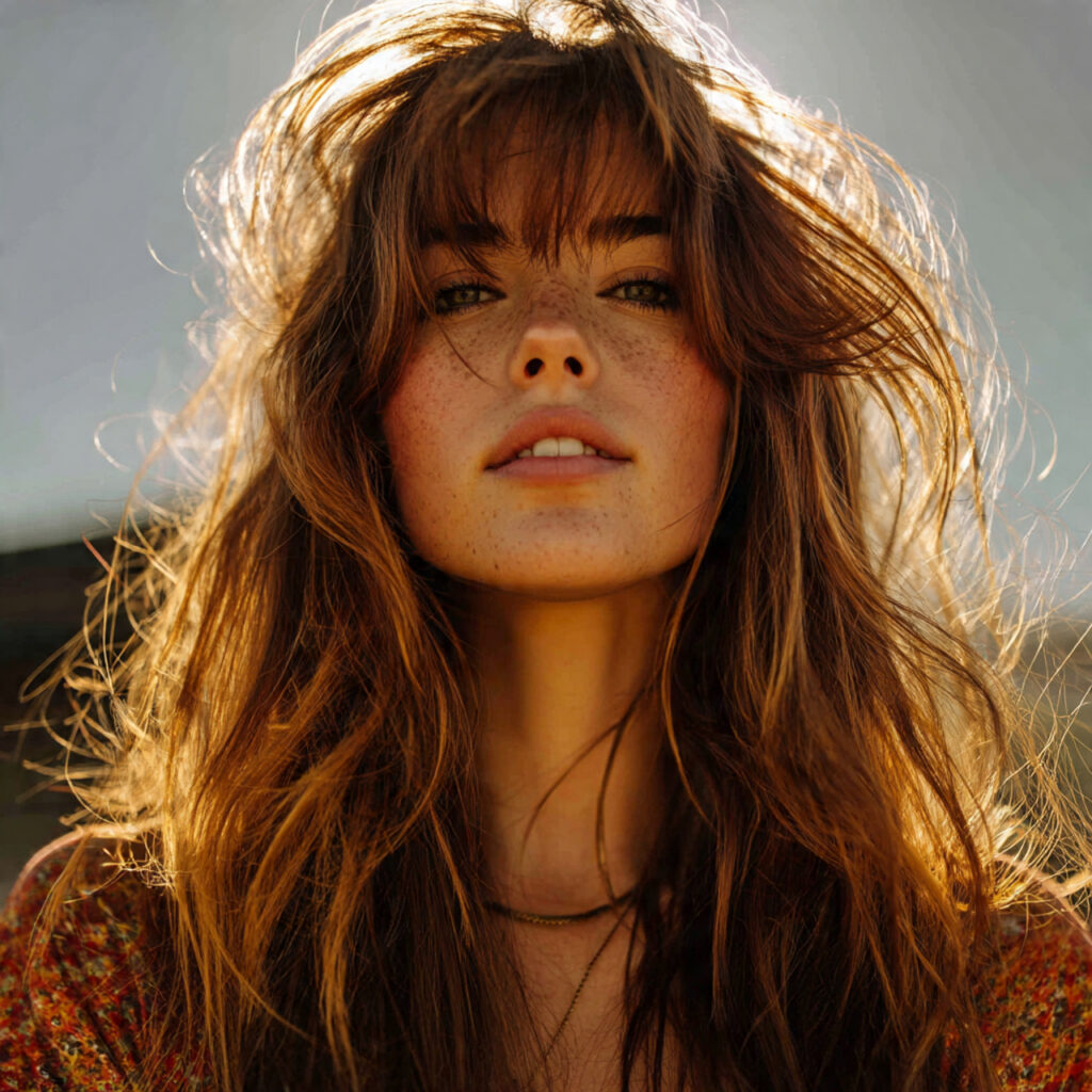 Boho Layered Medium Hair Aesthetic Ideas
