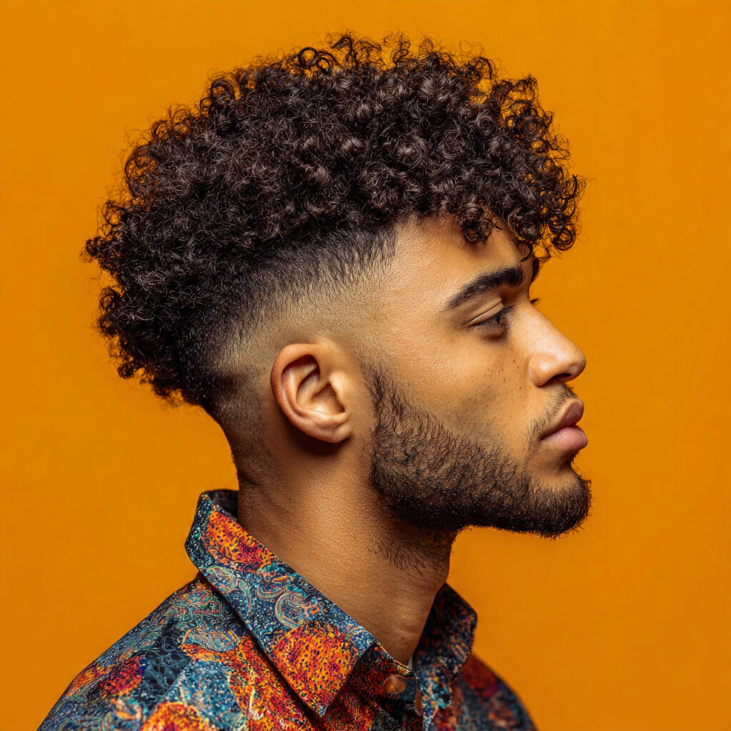 High Taper Fade with Tapered Afro Idea