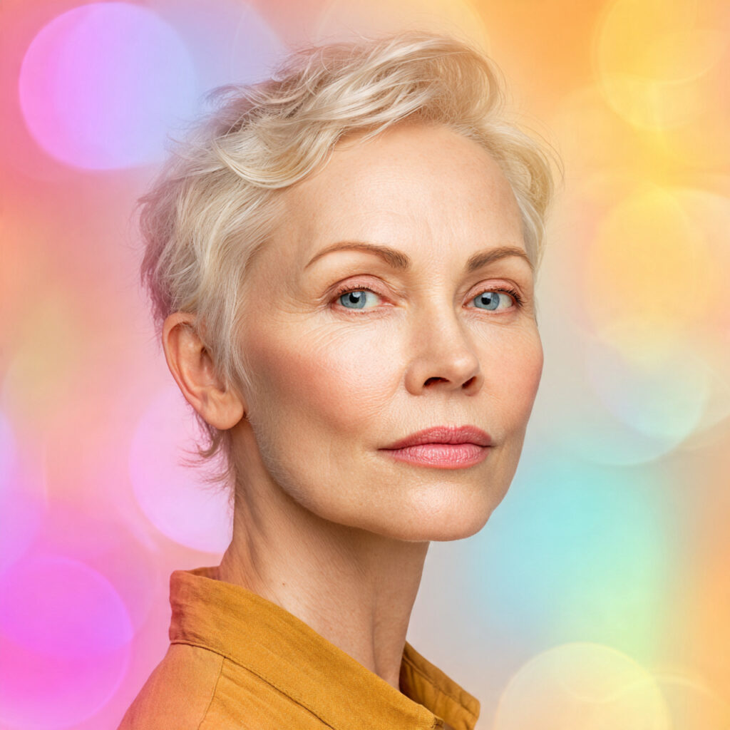 Pixie with Salt and Pepper Tones Ideas