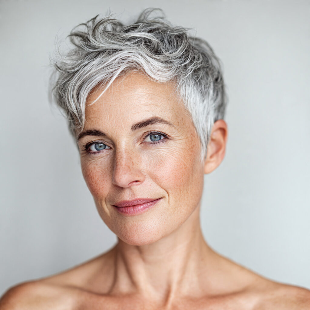 Pixie with Natural Gray Glow Ideas