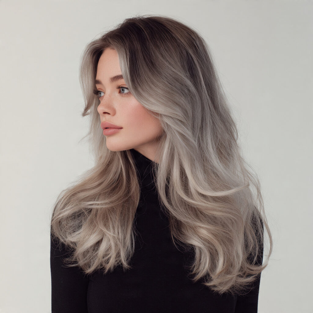 25 Elegant Hair Colors for Gray Hair Ideas for Timeless Beauty 4 Smoky Gray Ombre Ideas