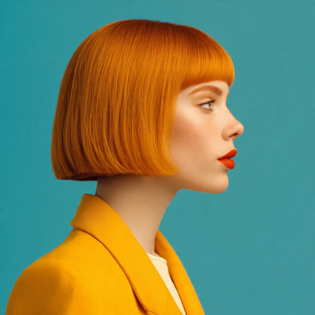 Blunt Cut Medium Hairstyle Ideas