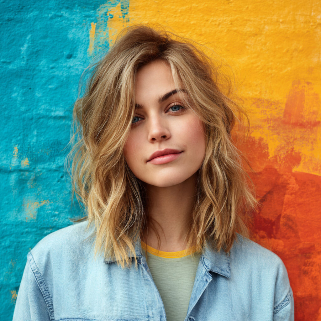 Casual Cool Layered Medium Hair Aesthetic Ideas