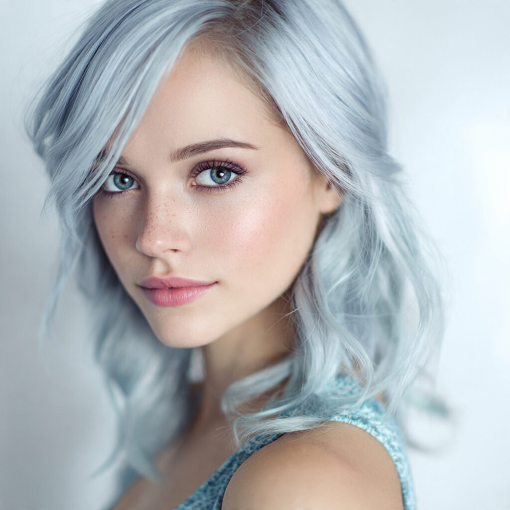 25 Elegant Hair Colors for Gray Hair Ideas for Timeless Beauty 14 Silver Blue Hair Ideas