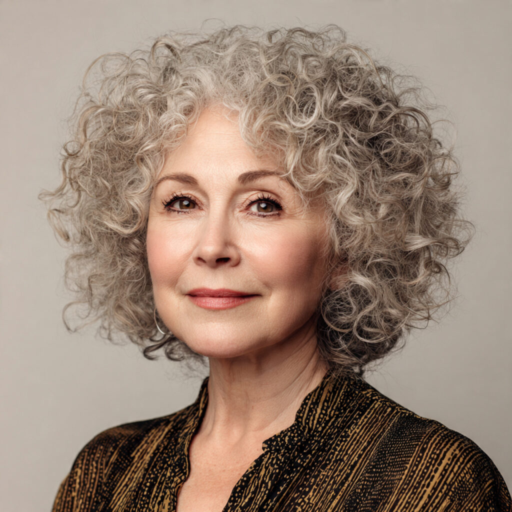 Classic Rounded Curly Cut Idea