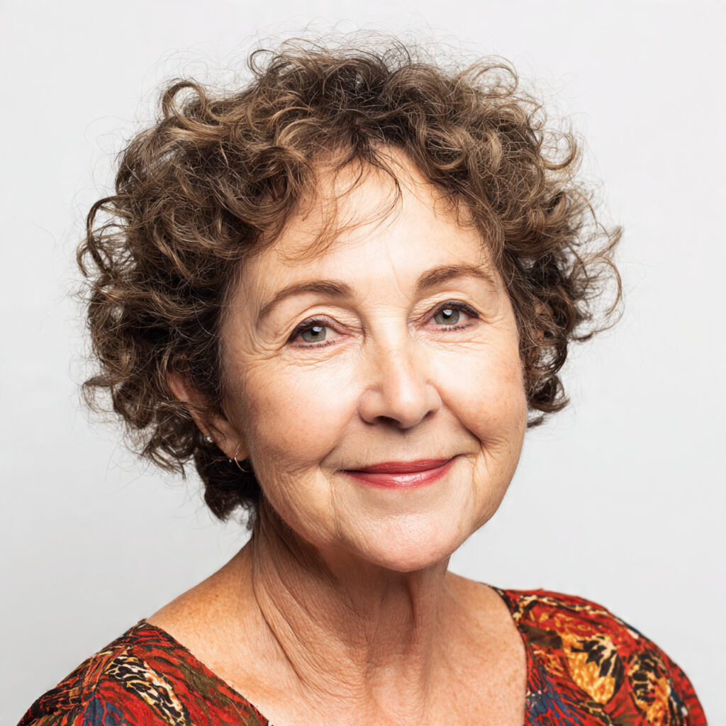 Short Rounded Curly Style Idea