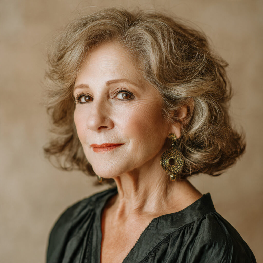 Medium-Length Curly Flow Idea