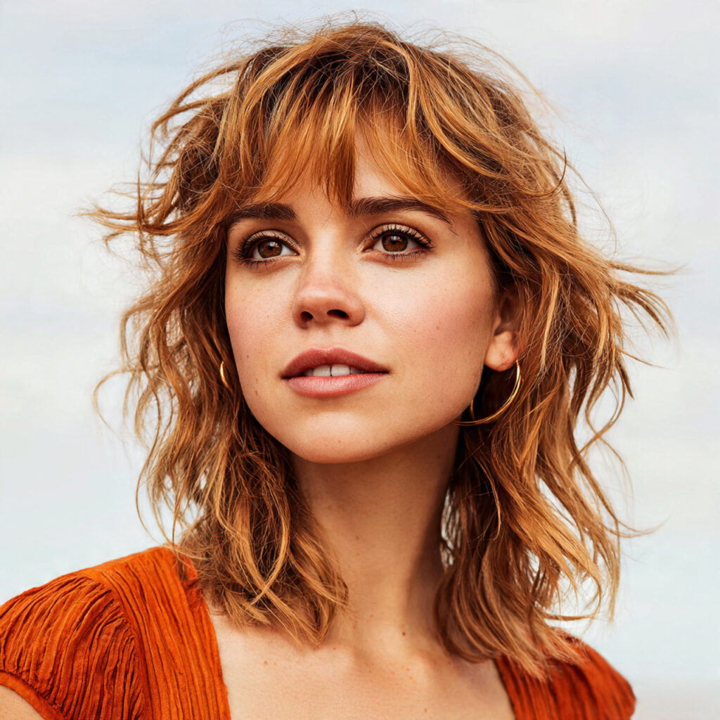 Tousled Layered Medium Hair Aesthetic Ideas