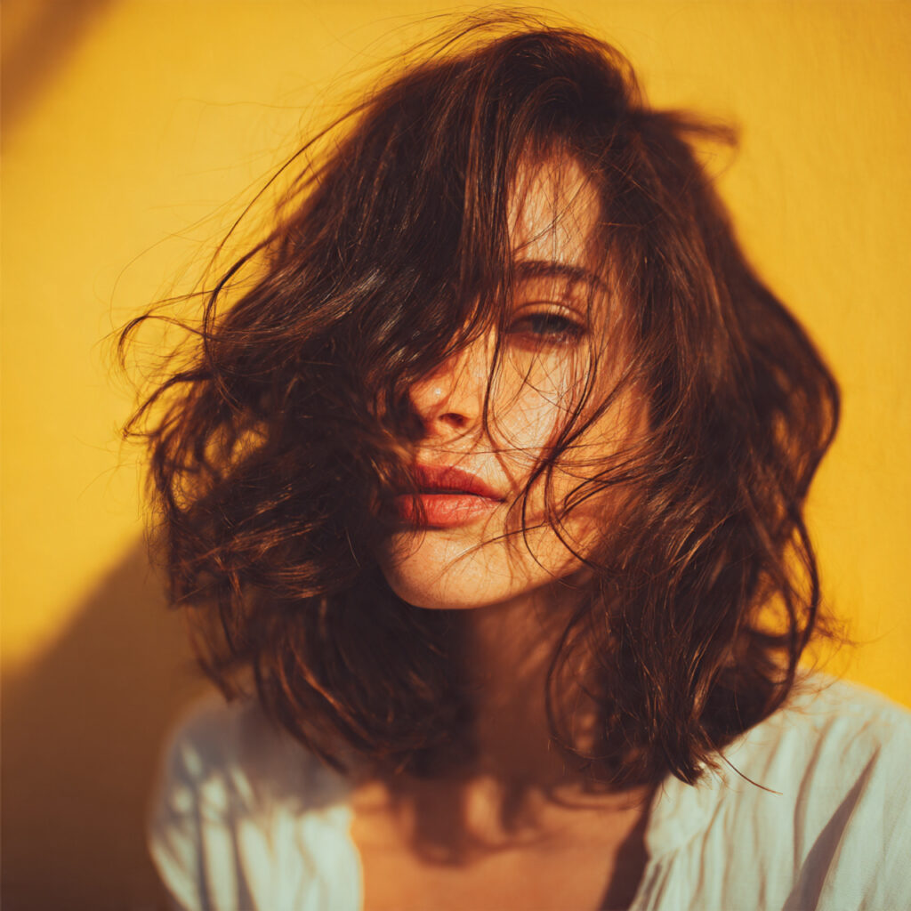 Natural Texture Medium Hairstyle Ideas