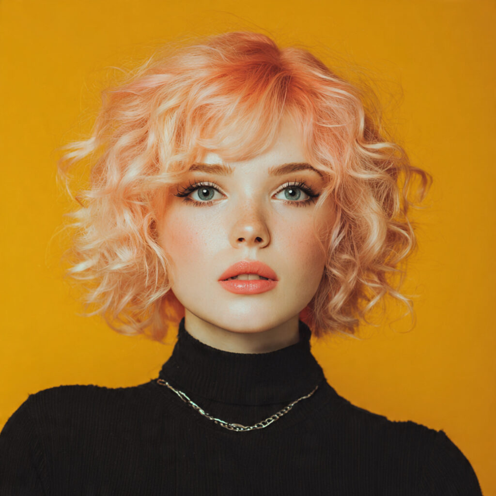 Peach Blonde Hair Color Ideas