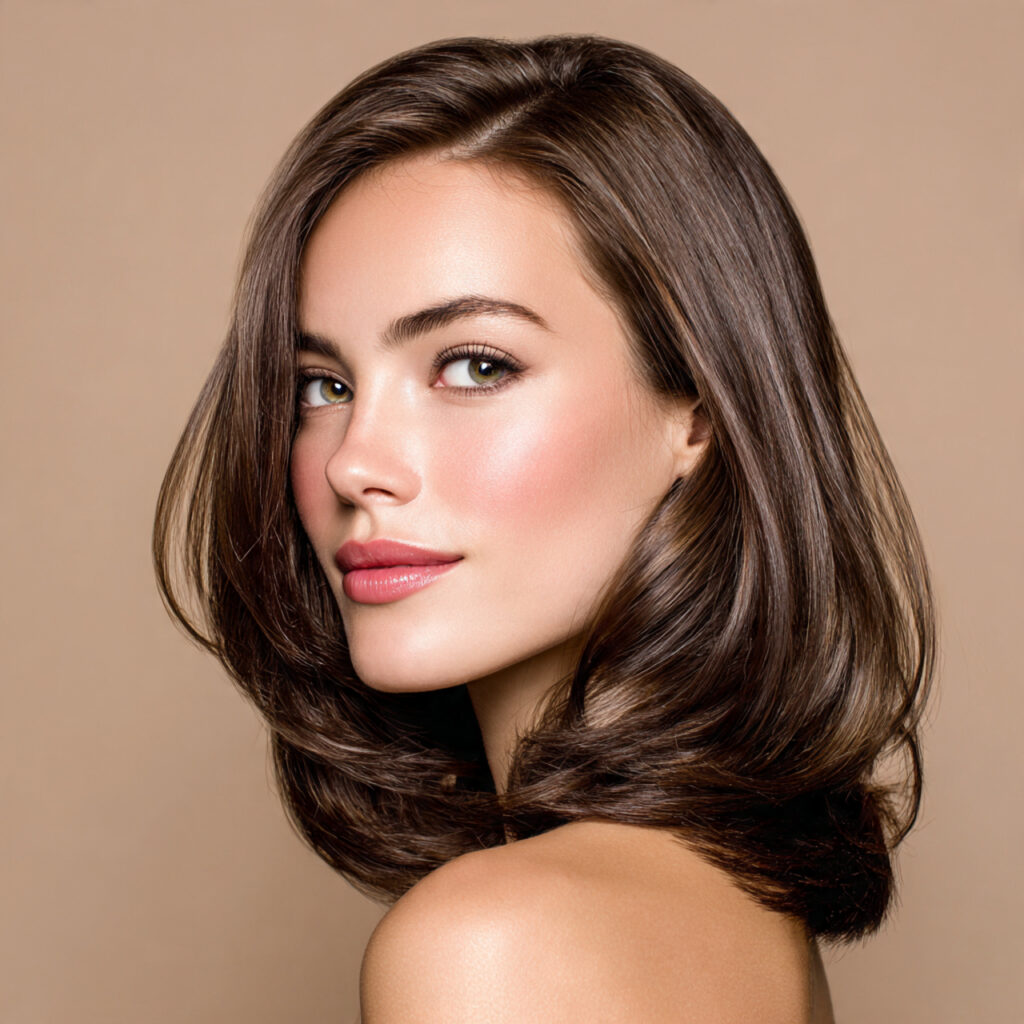 Polished Layered Medium Hair Aesthetic Ideas