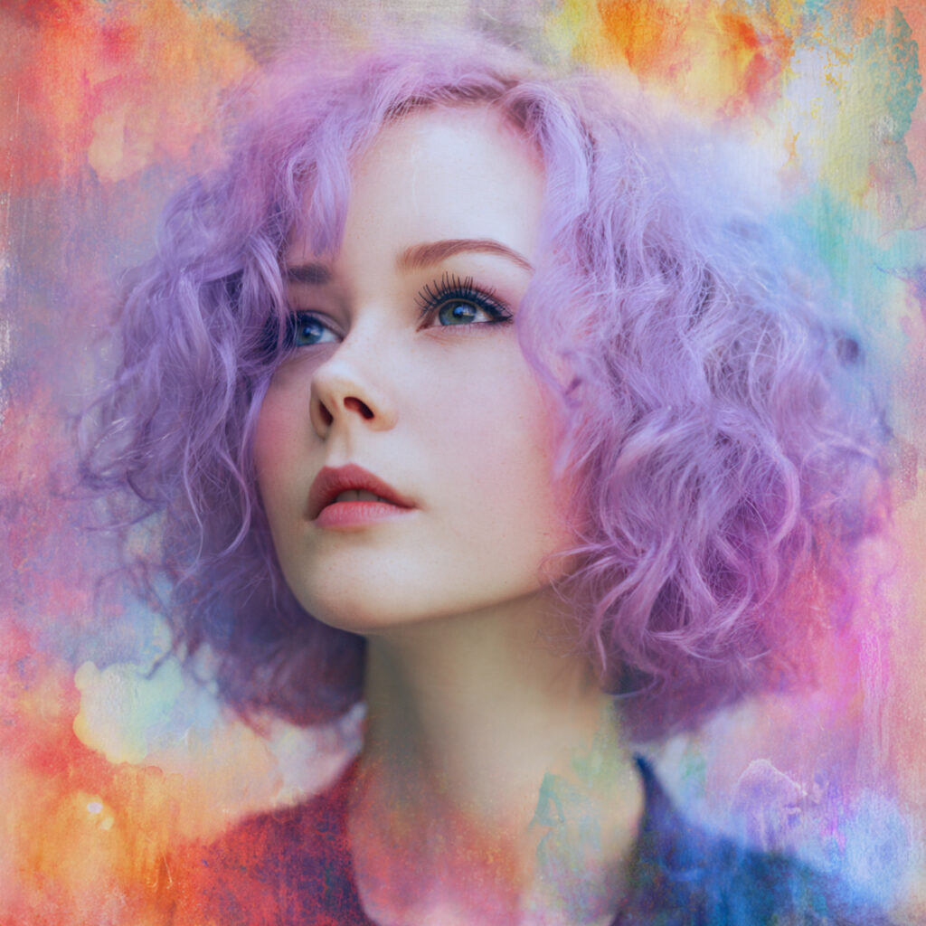 Smoky Lilac Hair Color Ideas