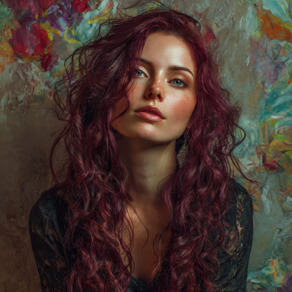 Soft Burgundy Hair Color Ideas for Pale Skin