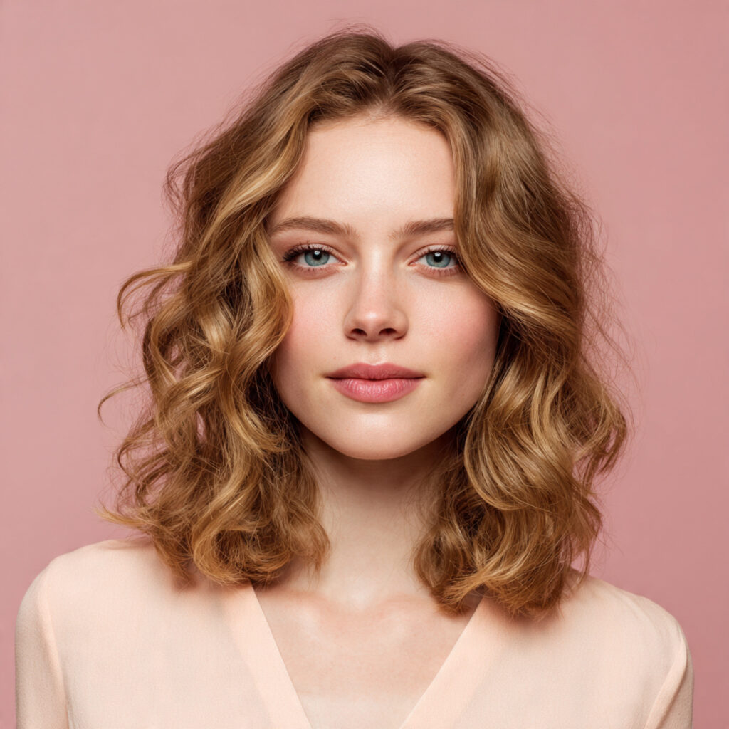 Soft Wave Layered Medium Hair Aesthetic Ideas