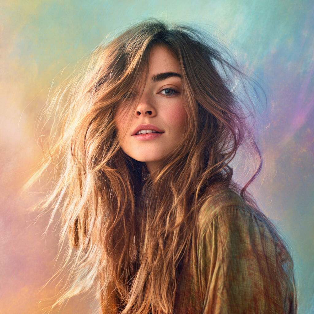 Soft Layer Hairstyle for Thick Hair Ideas