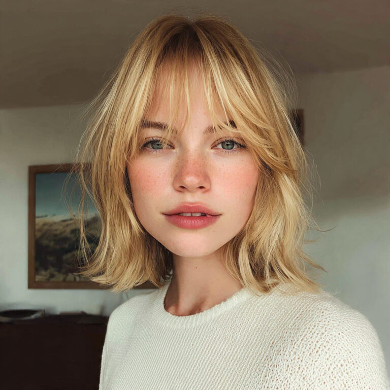 Chin-Length Hairstyle