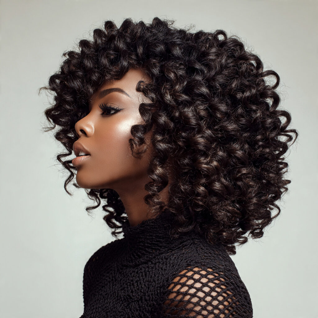 Tight Curl Crochet Braids Style Ideas