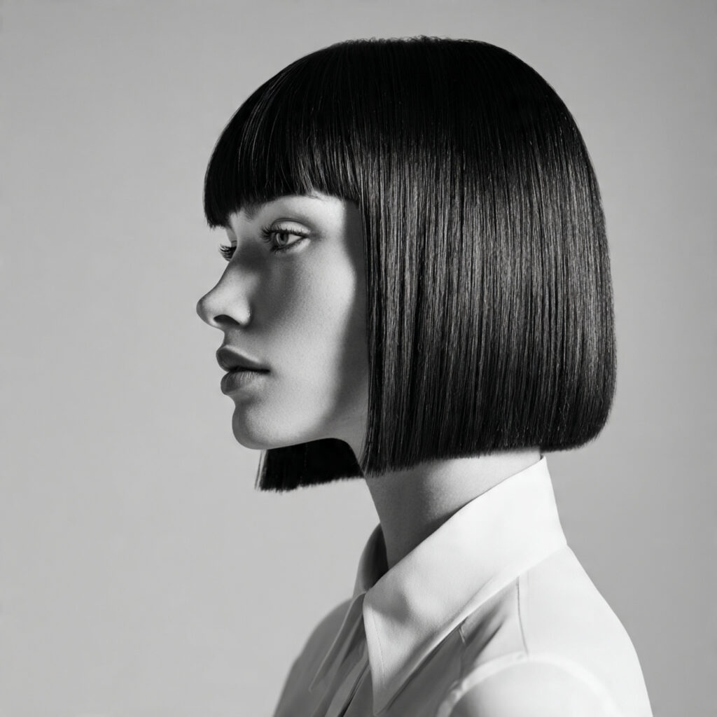 Straight Hair with Precision Cut Ideas