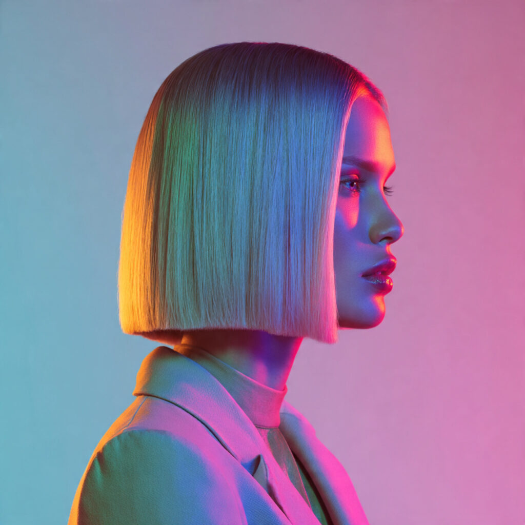 Straight Hair Lob Hairstyle Ideas