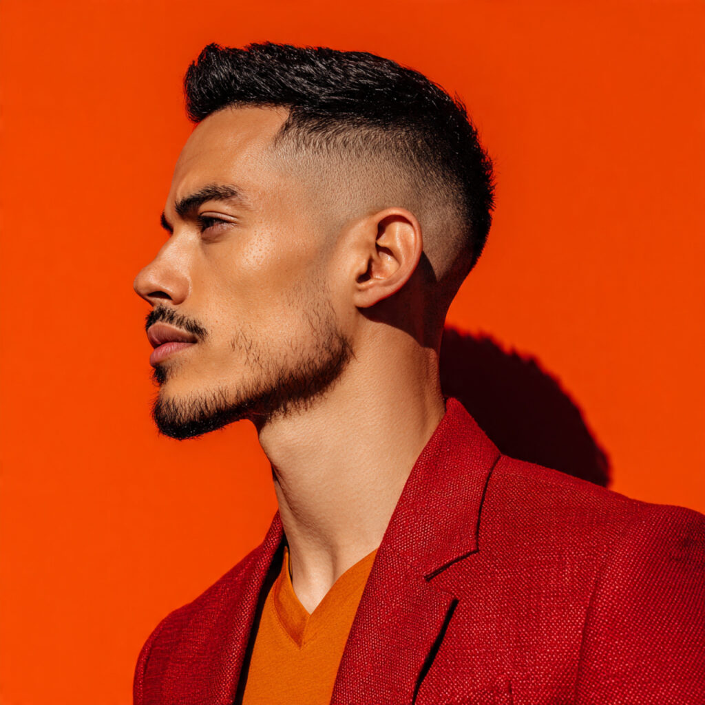 High Taper Fade with Bold Contemporary Vibe Idea