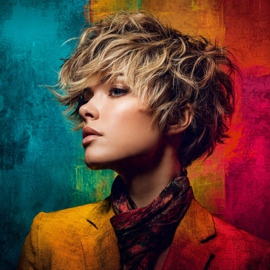 Edgy short shag ideas