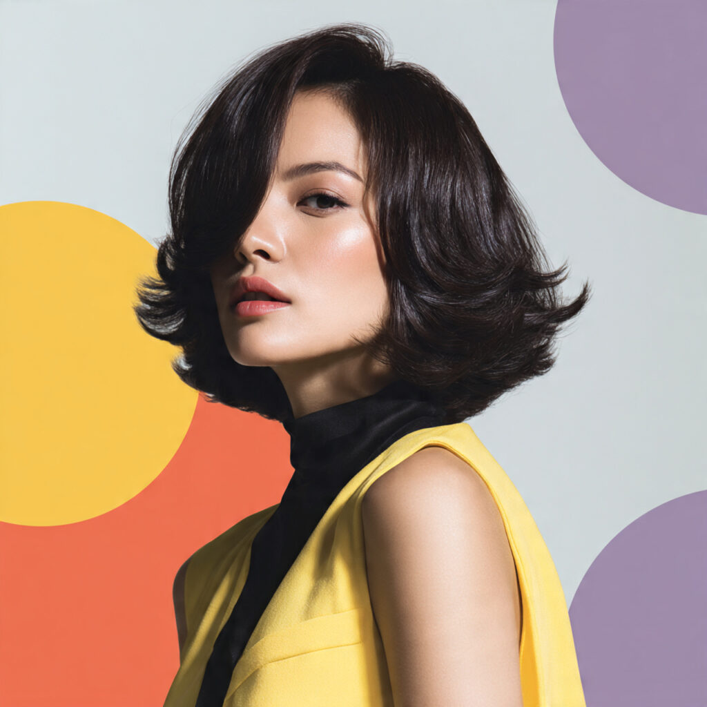 Layered Lob Medium Hairstyle Ideas