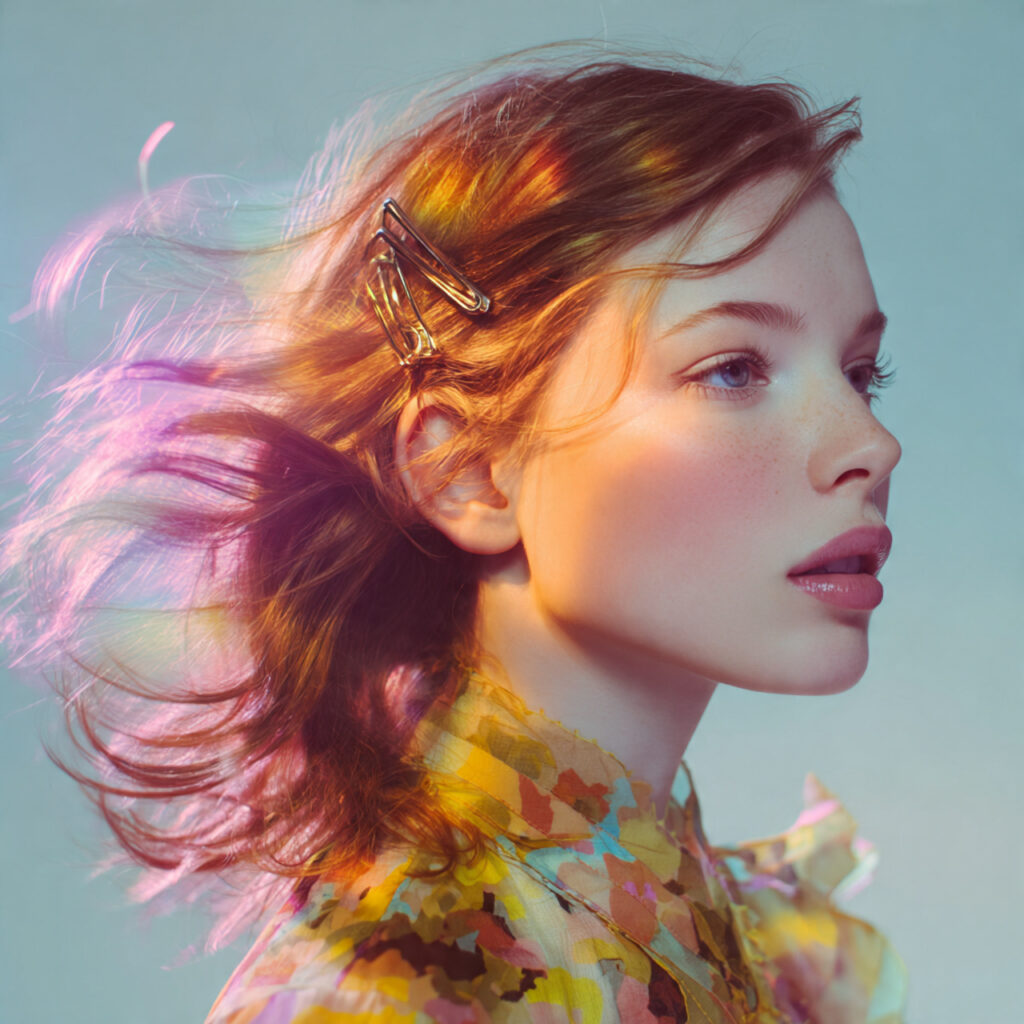 Layered Claw Clip Hairstyle Idea