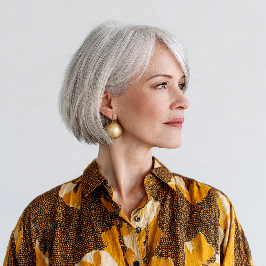 Chic Bob Haircuts for Women Over 40 Ideas