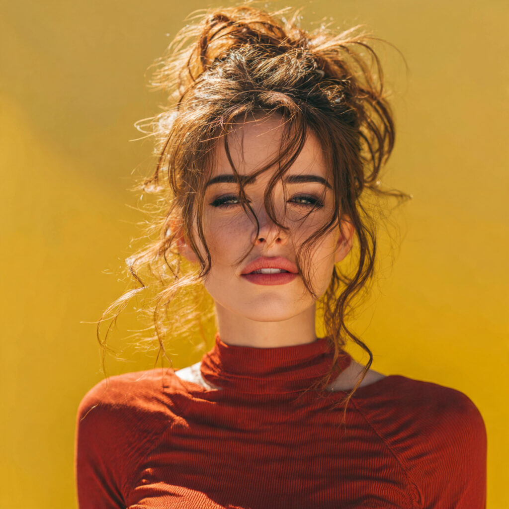 Messy Chic Claw Clip Hairstyle Idea