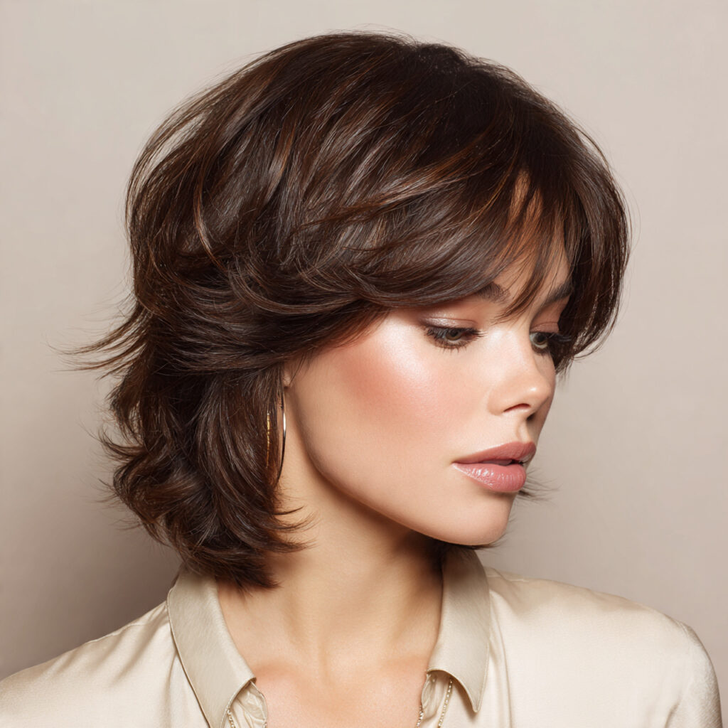 Layered short shag ideas