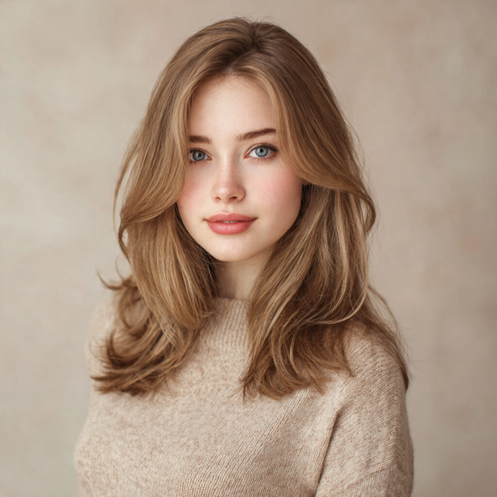 Long Hair With Light Framing Ideas