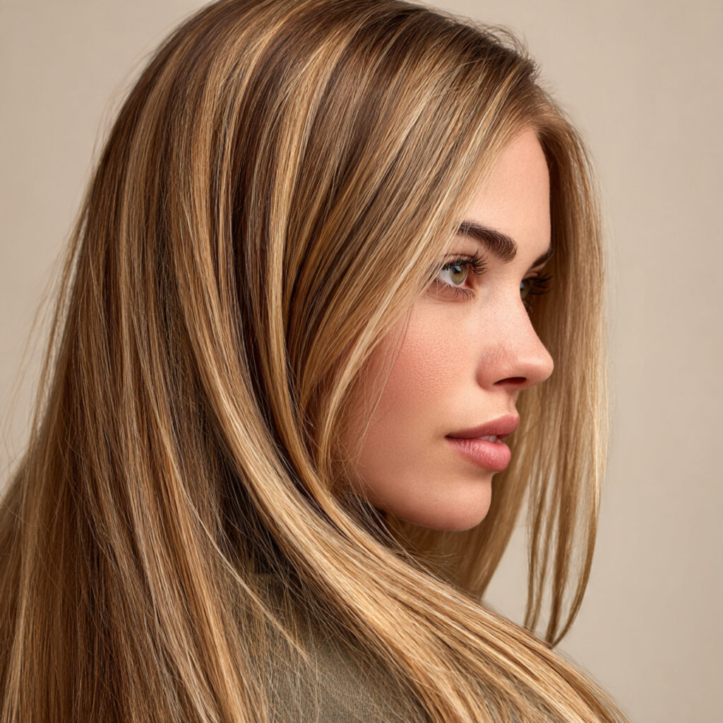 Straight Hair with Blended Layers Ideas