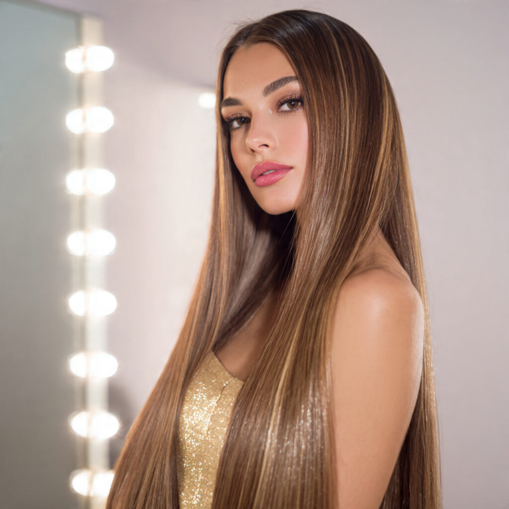 Glossy Straight Length Idea
