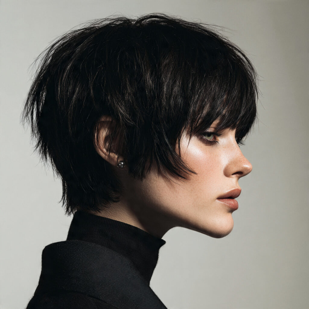Razor-cut short shag ideas