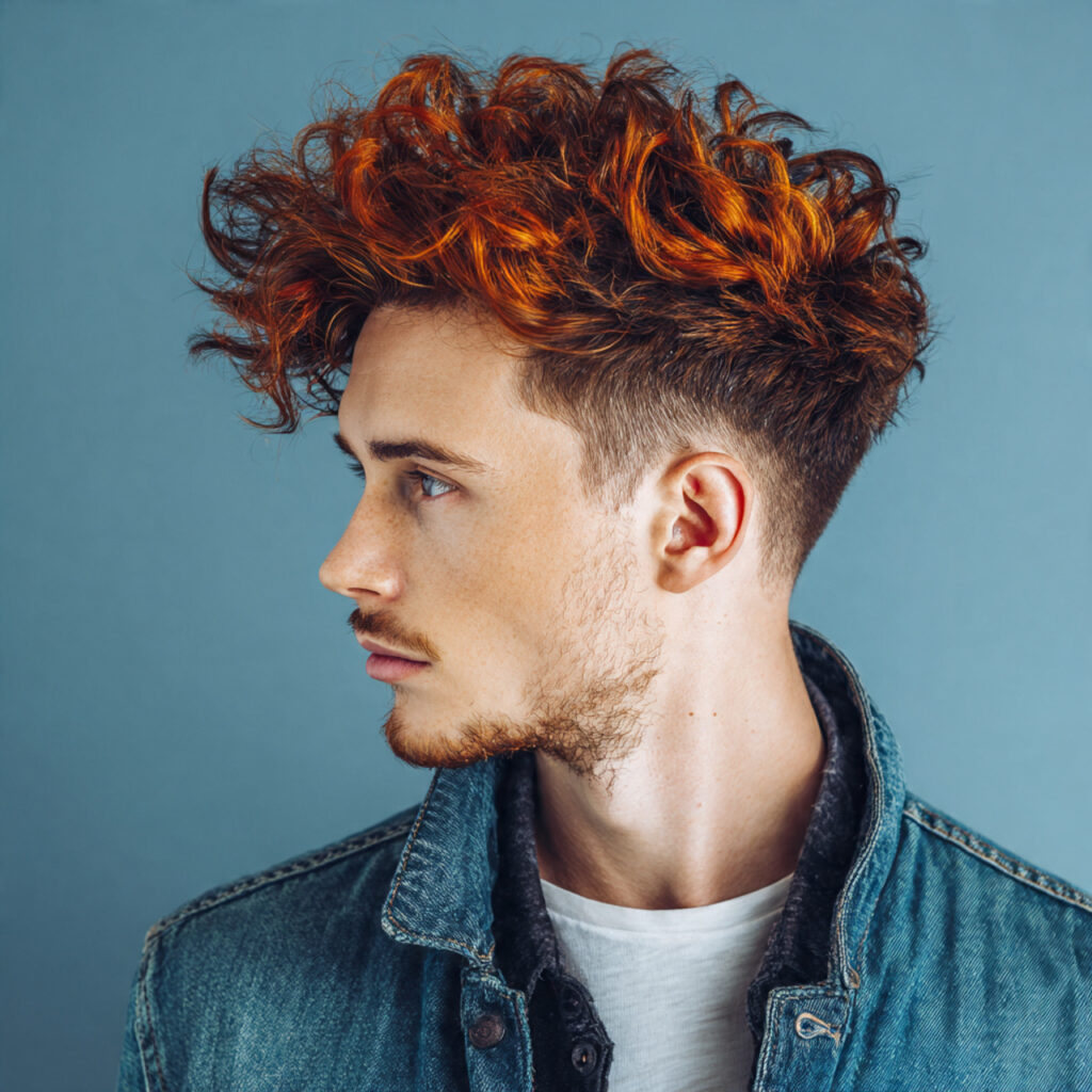 High Taper Fade with Messy Volume Idea