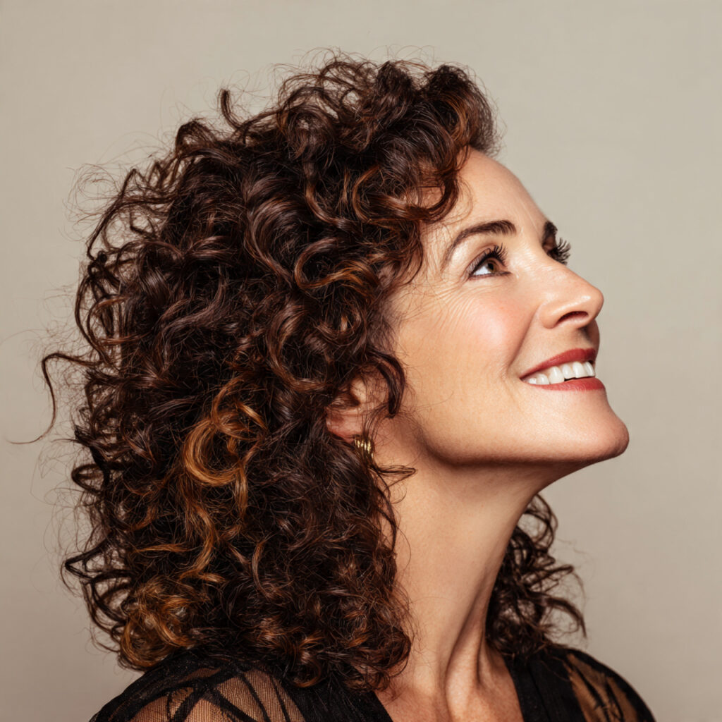 Curly Haircuts for Women Over 40 Ideas
