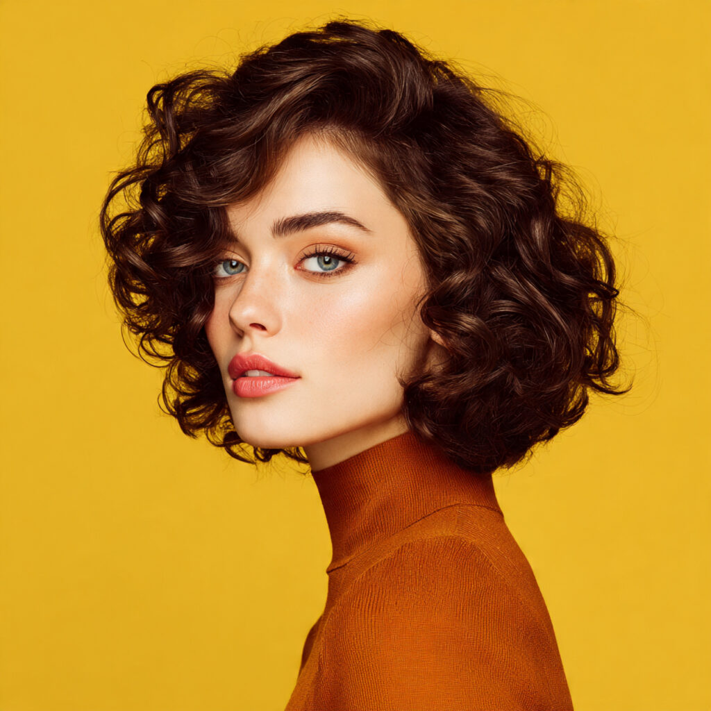 30 Best Curly Bob Hairstyle Ideas for Effortless, Stylish Curls 20 Curly Bob with Polished Finish Ideas
