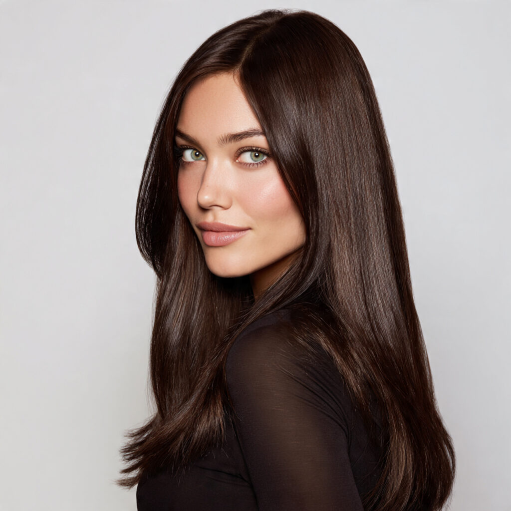 Straight Hair with Volume-Focused Shape Ideas