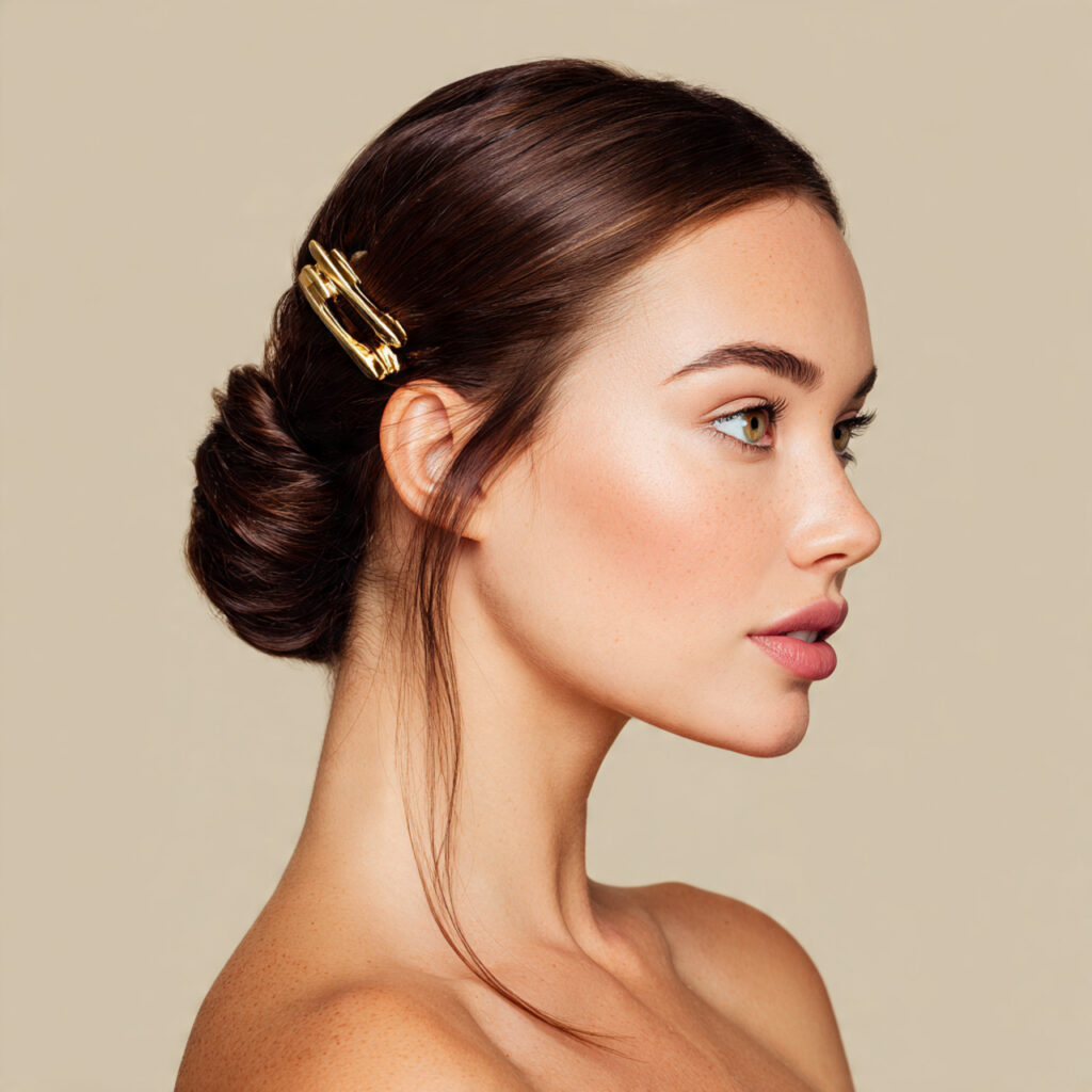 Polished Claw Clip Hairstyle Idea